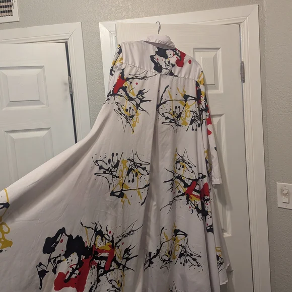 Step In Style Multicolor Abstract Print Blouse - Picture 10 of 10